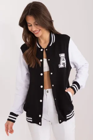 Chic Snap Button Sweatshirt for Active Women