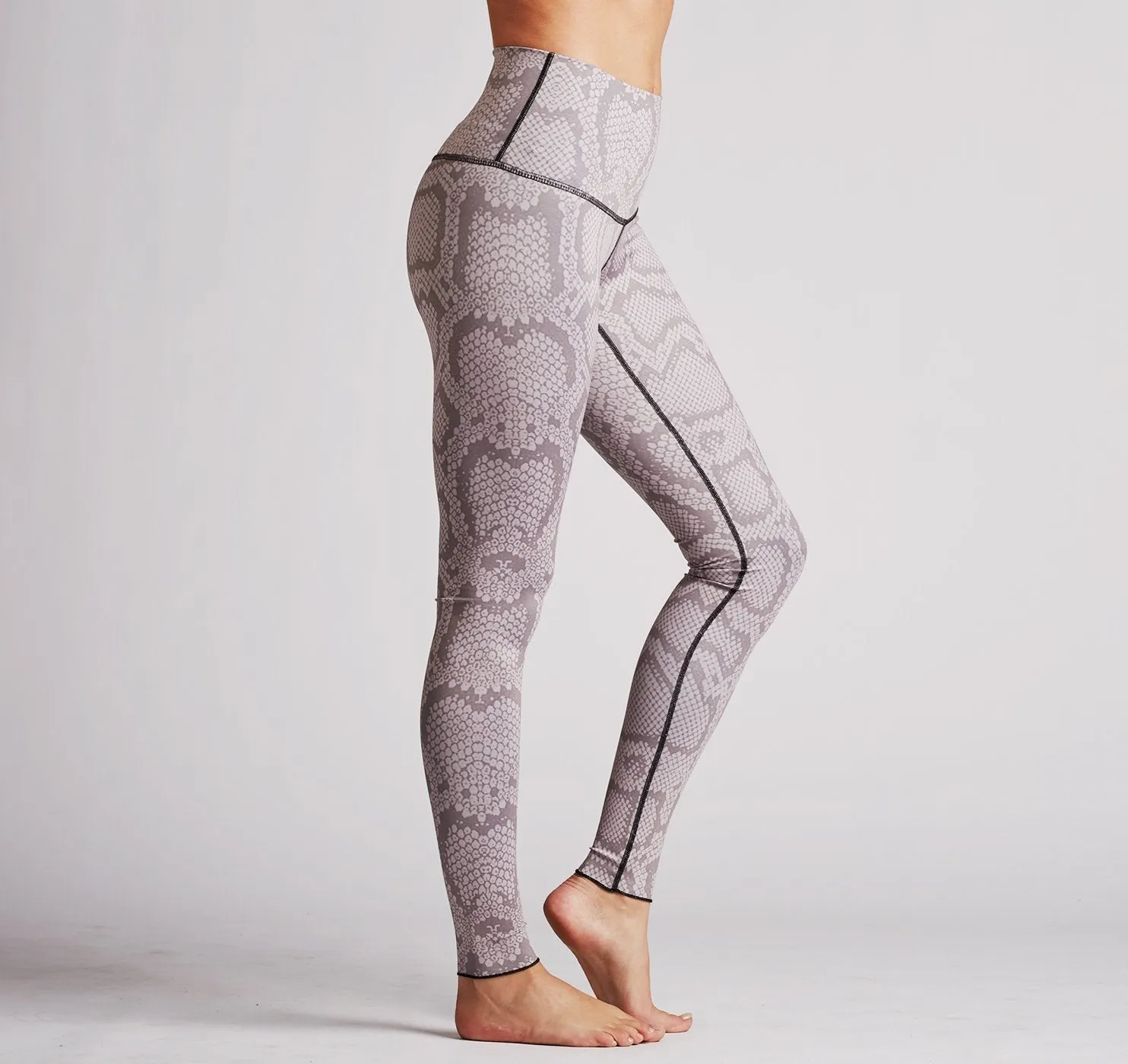 Colorblock Snakeskin Legging