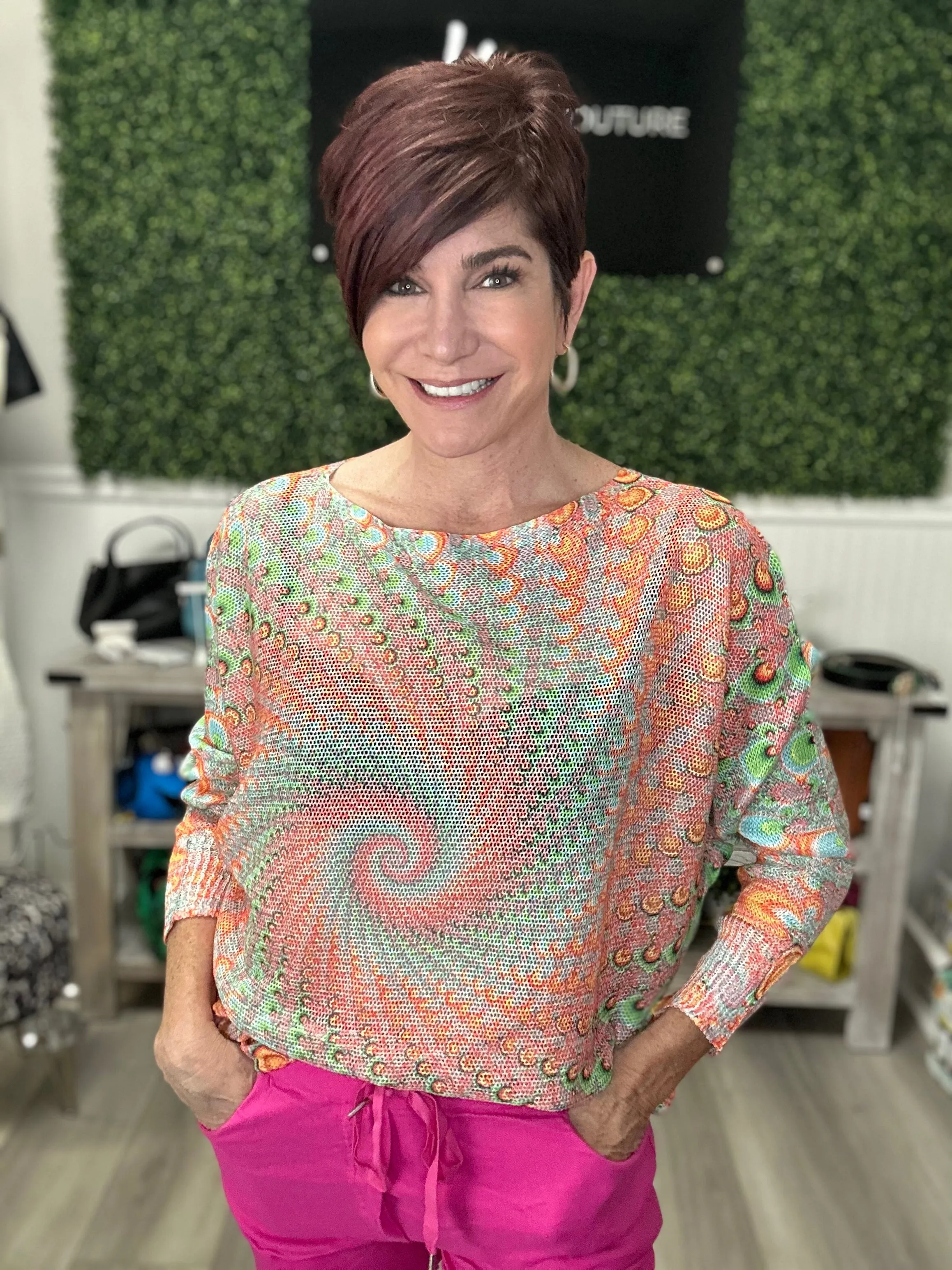 Colorful Swirled Sweater