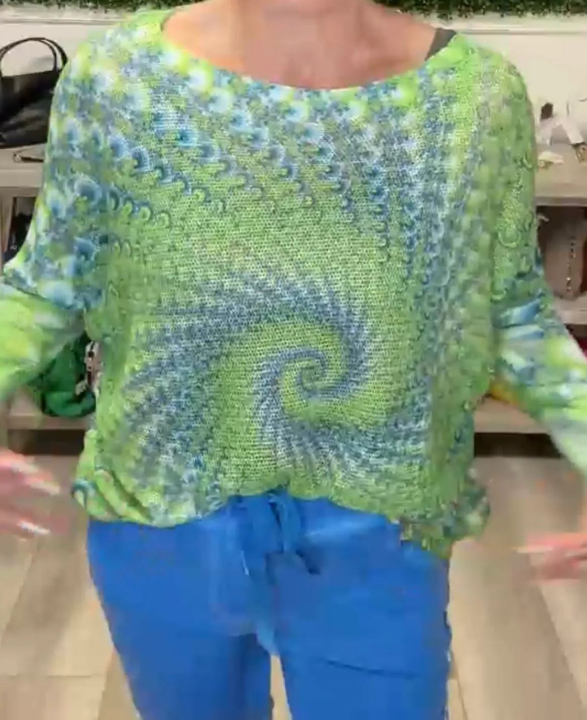 Colorful Swirled Sweater