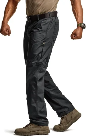 CQR Men's Military Cargo Pants, Water Resistant Ripstop Army Combat Tactical Pants, Outdoor Hunting Hiking EDC Work Pants