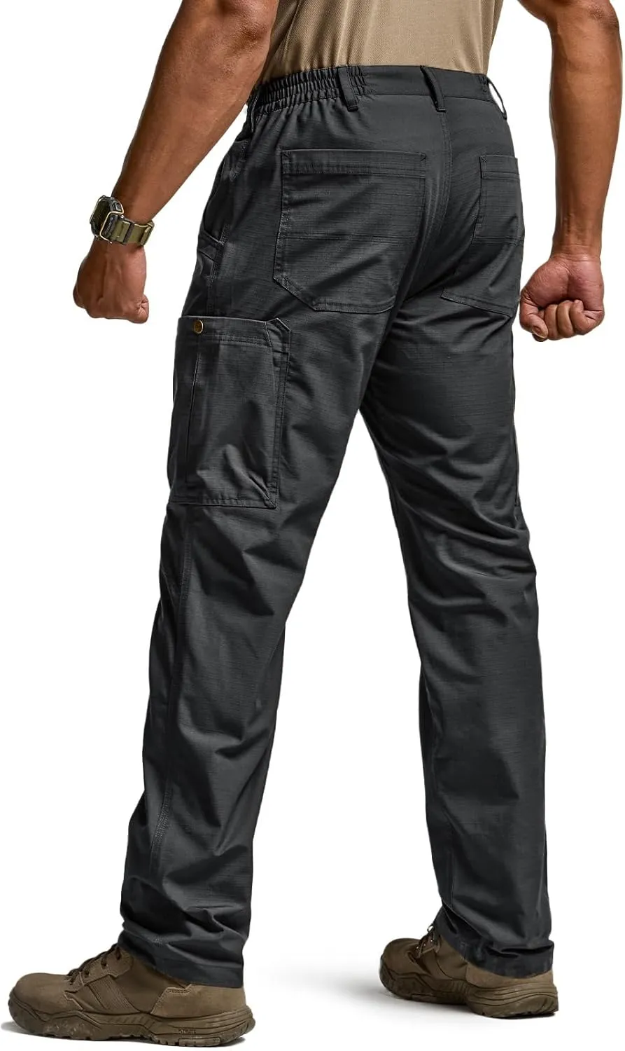 CQR Men's Military Cargo Pants, Water Resistant Ripstop Army Combat Tactical Pants, Outdoor Hunting Hiking EDC Work Pants