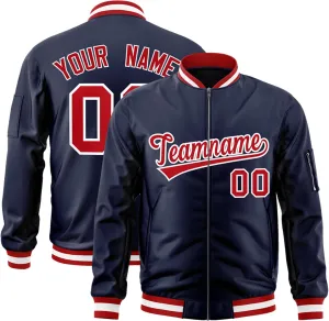 Custom Men's Fashion Varsity Jacket Casual Sportswear Zipper Letterman Jackets Stitched Letters Logo