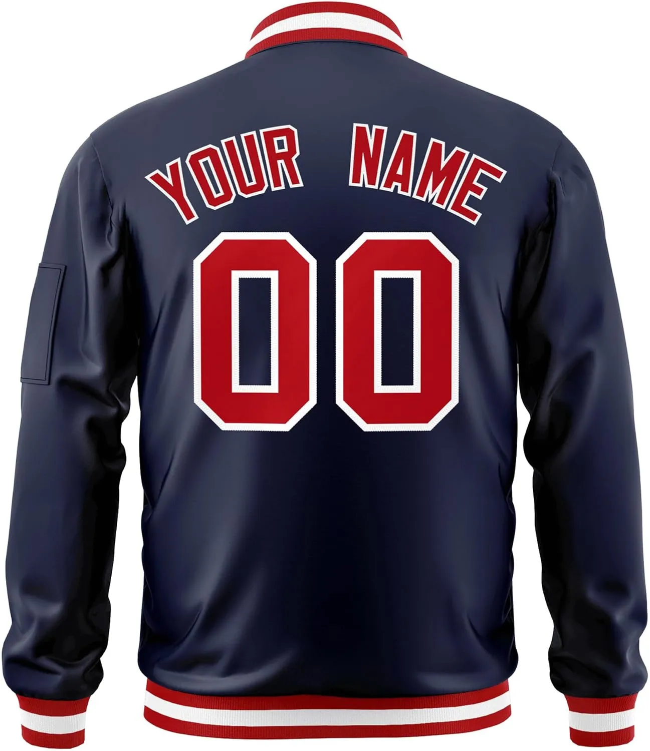 Custom Men's Fashion Varsity Jacket Casual Sportswear Zipper Letterman Jackets Stitched Letters Logo
