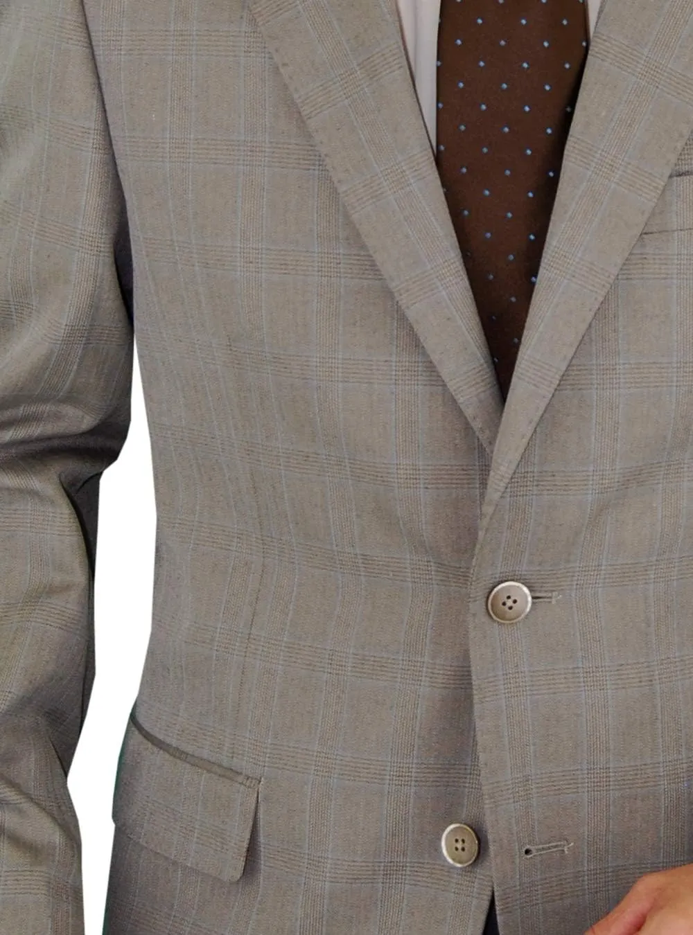 DTI BB Signature Italian Men's 3 Piece Wool Suit Set Jacket Pant Extra Trousers