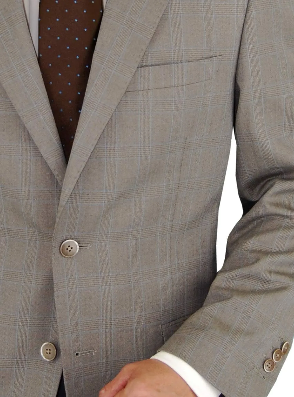 DTI BB Signature Italian Men's 3 Piece Wool Suit Set Jacket Pant Extra Trousers