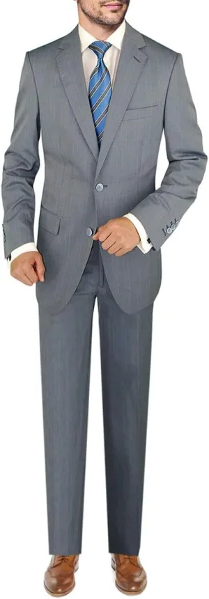 DTI BB Signature Italian Men's 3 Piece Wool Suit Set Jacket Pant Extra Trousers