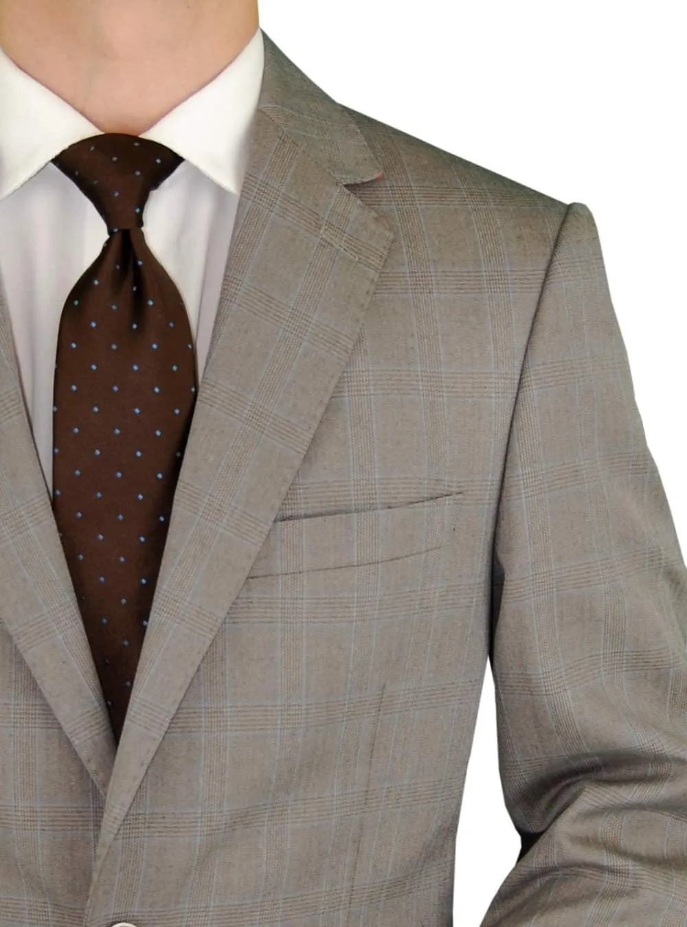 DTI BB Signature Italian Men's 3 Piece Wool Suit Set Jacket Pant Extra Trousers