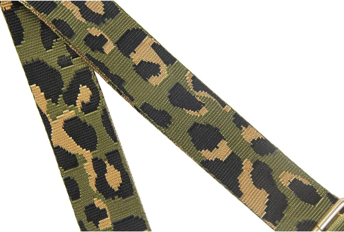 Duwi Wide Purse Strap Jacquard Guitar Style Strap Multicolor Canvas Adjustable Crossbody Bag Strap