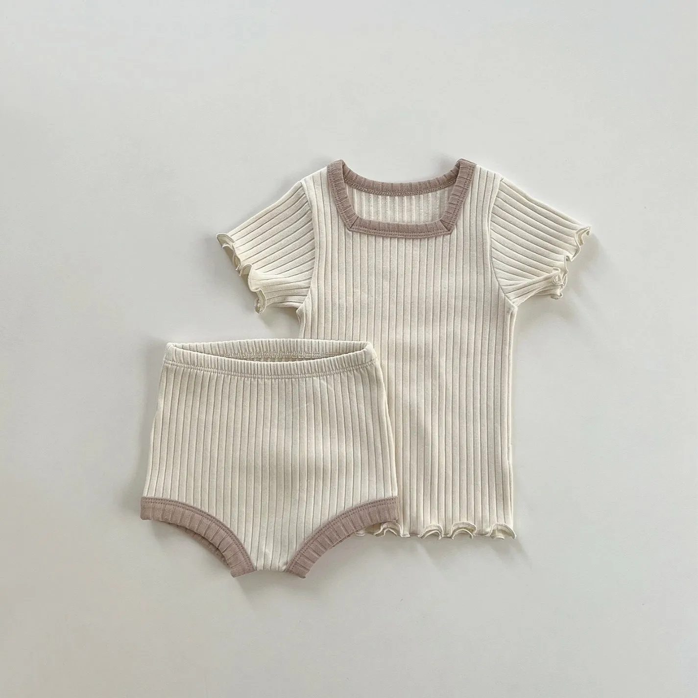 Earthy Summer Cotton Tee and Shorts