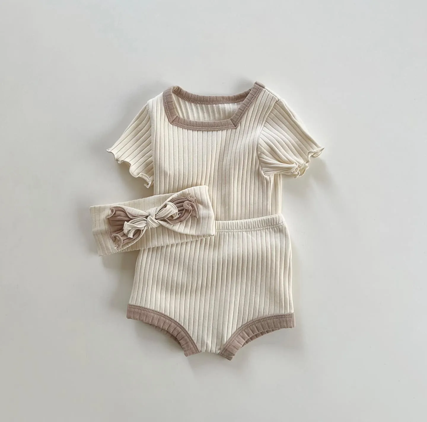 Earthy Summer Cotton Tee and Shorts