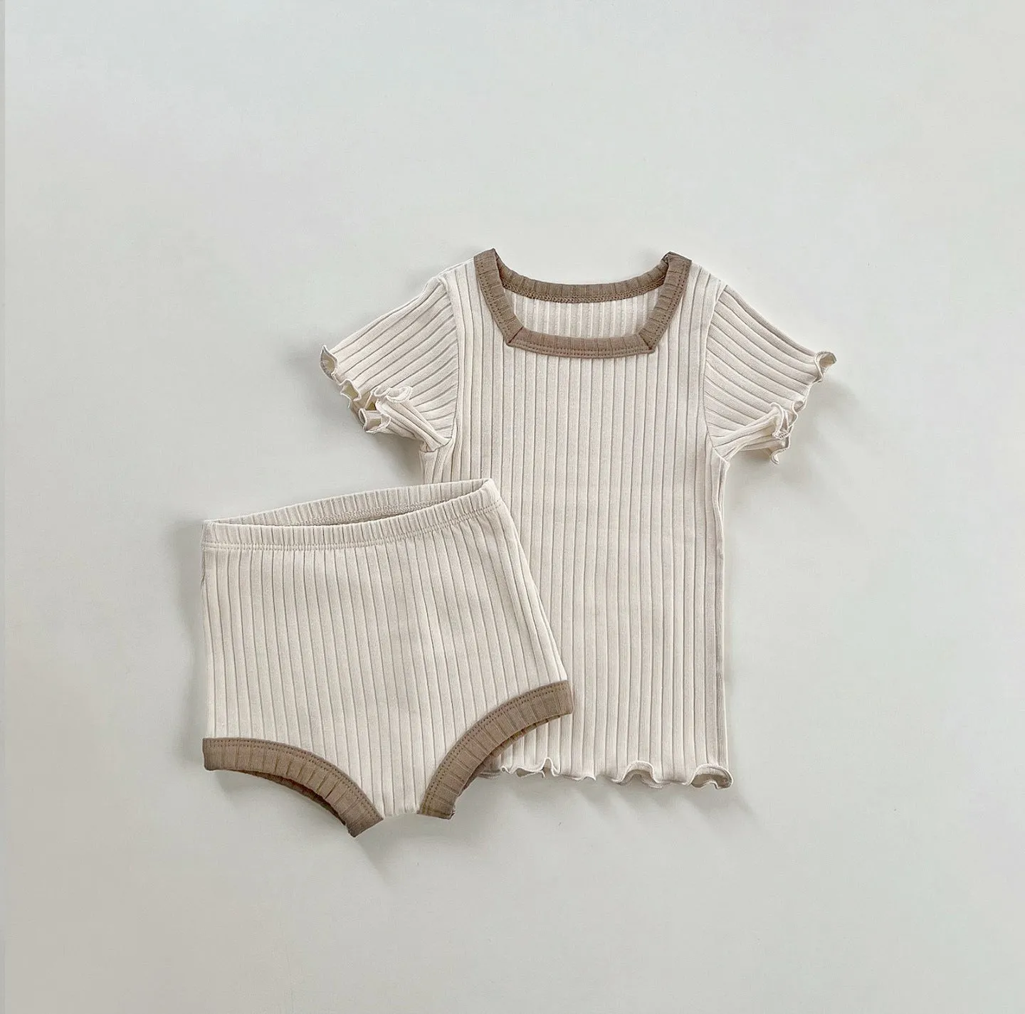 Earthy Summer Cotton Tee and Shorts