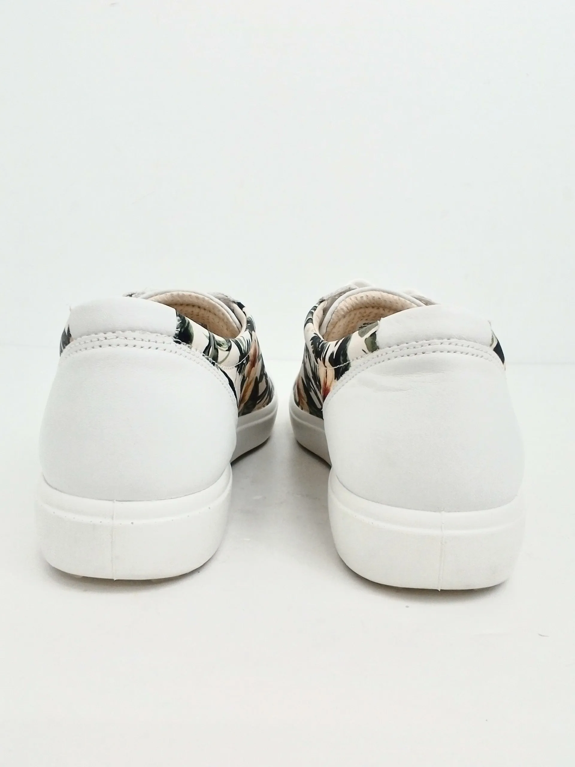 Ecco Danish Design Women's white/Beige/Green Sneakers Size 9