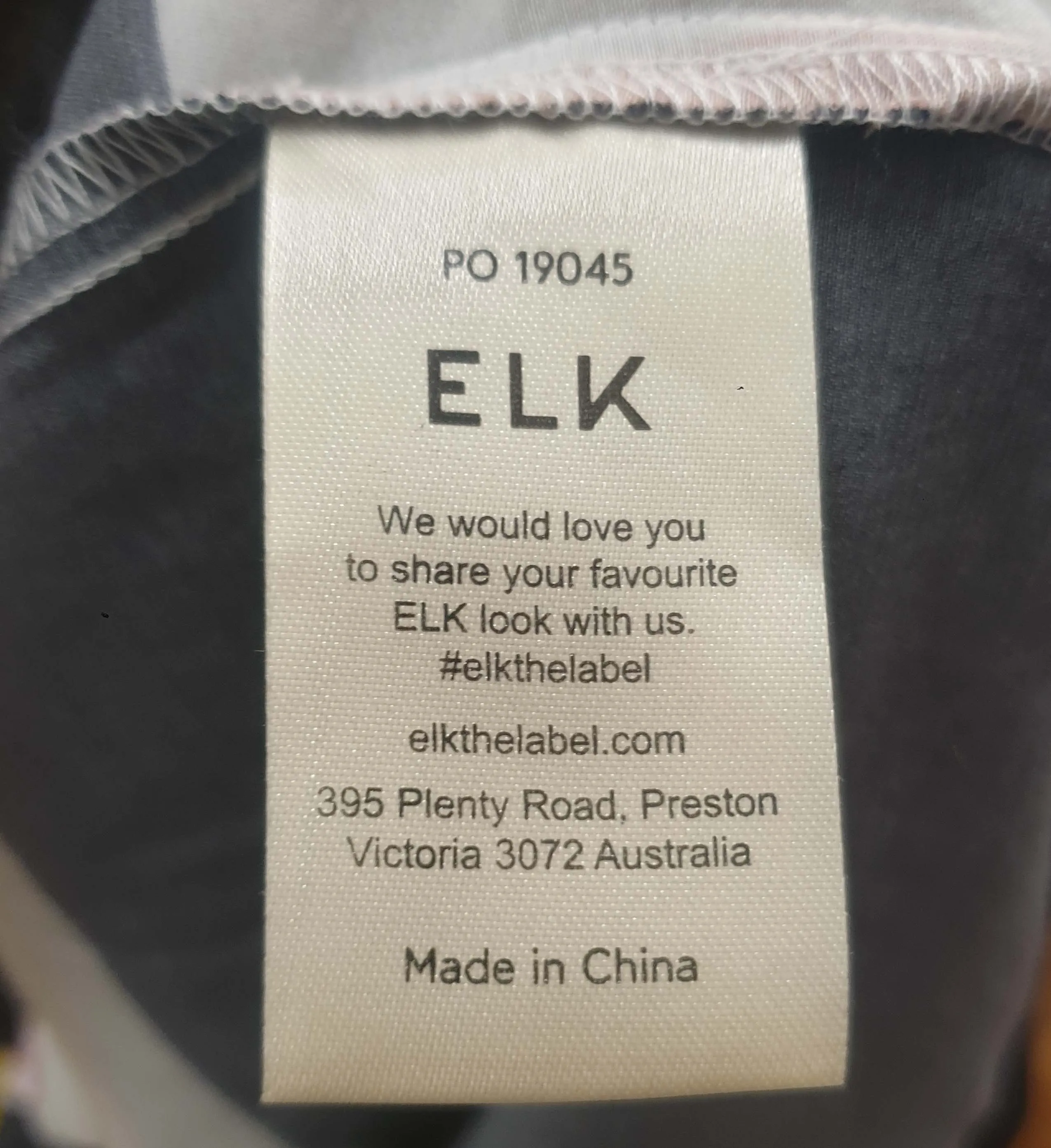 Elk colourful block print top size 16