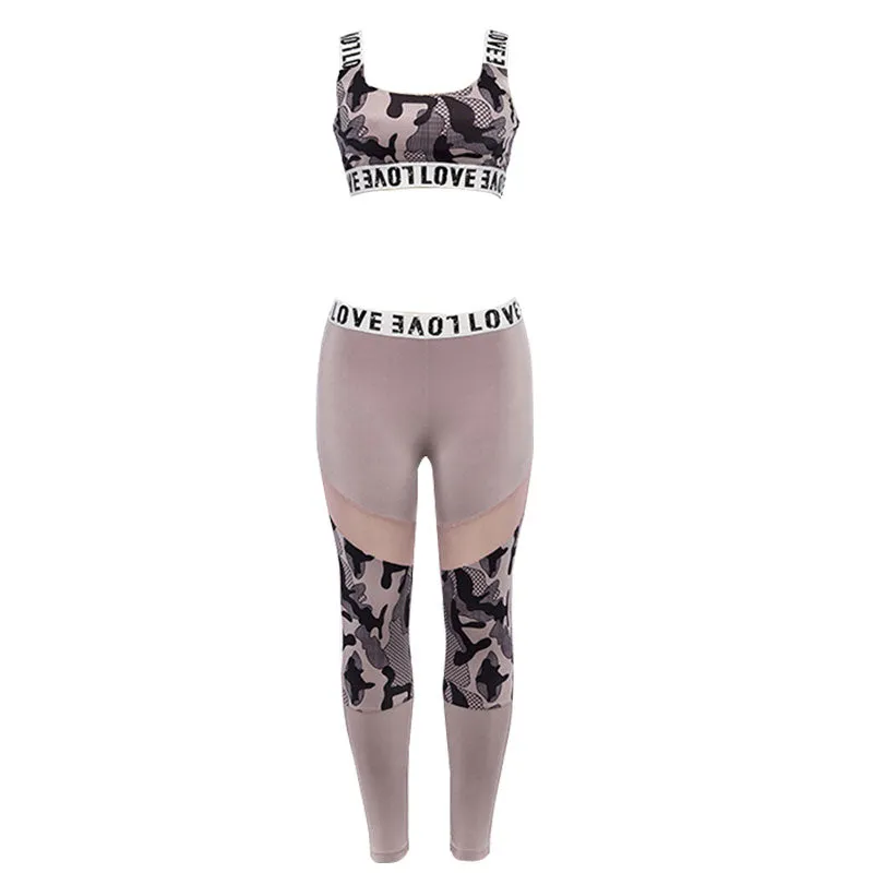 ENERGY GIRLS CAMO SPORTS LEGGING IN PINK