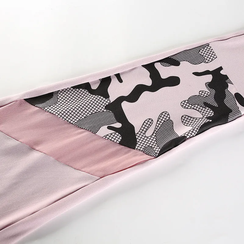 ENERGY GIRLS CAMO SPORTS LEGGING IN PINK
