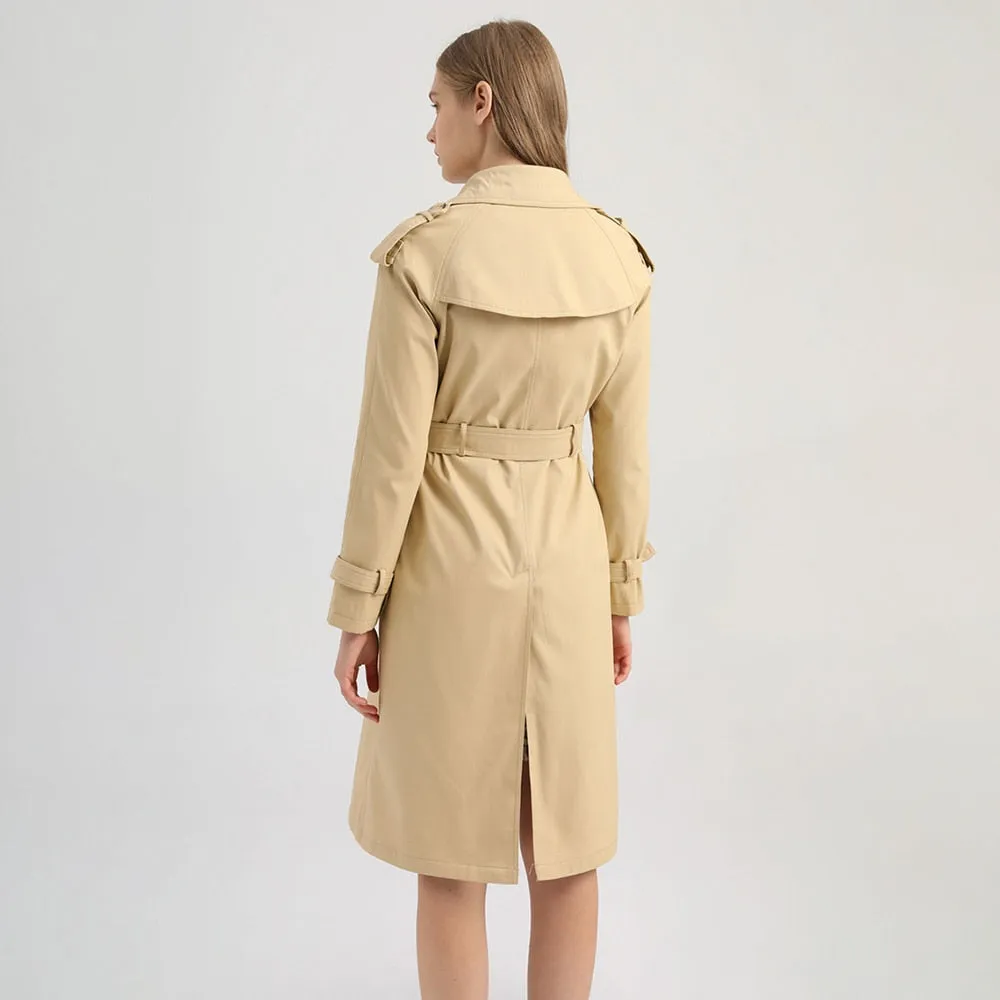 FashionSierra - Womens Long Slim Trench Jackets