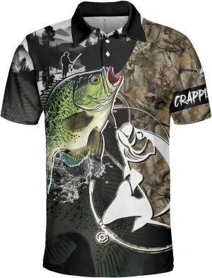 Fishing Men's Polo Shirts - Camouflage Short Sleeve Regular Fit Polo Shirts for Men Women Series 03