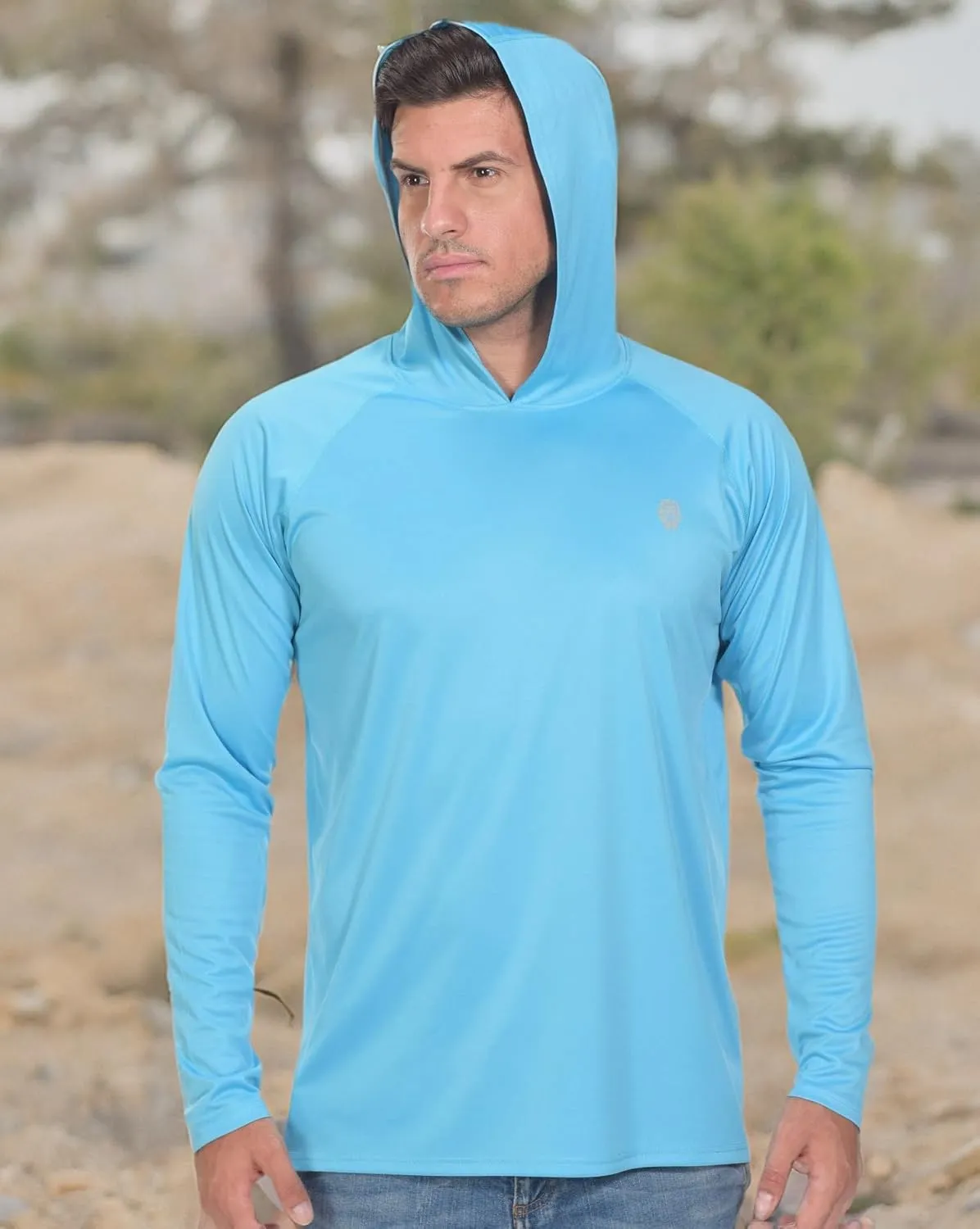 Fishing Shirts for Men Long Sleeve - Sun Protection SPF 50  UV Tshirt Hoodies