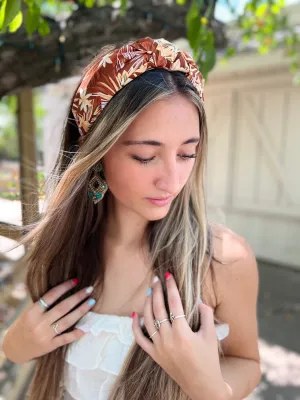 Floral Print Knotted Headband