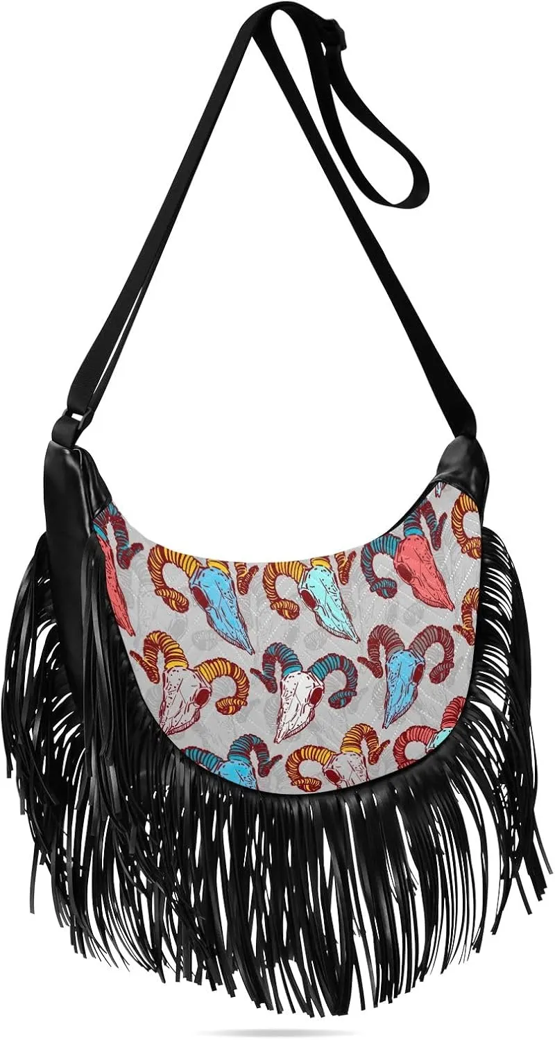 Fringe Crossbody Bag Handbag with Tassel Womens Western Purse Cowgirl Bag