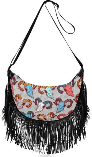 Fringe Crossbody Bag Handbag with Tassel Womens Western Purse Cowgirl Bag
