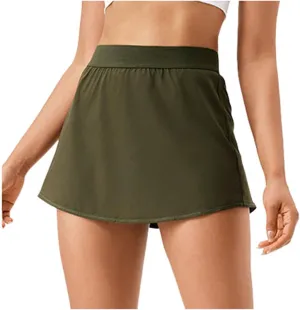 FZVYD Pleated Tennis Skorts Skirts for Women with Pockets High Waisted Golf Skirt Workout Athletic Casual Comfy Mini Skirts