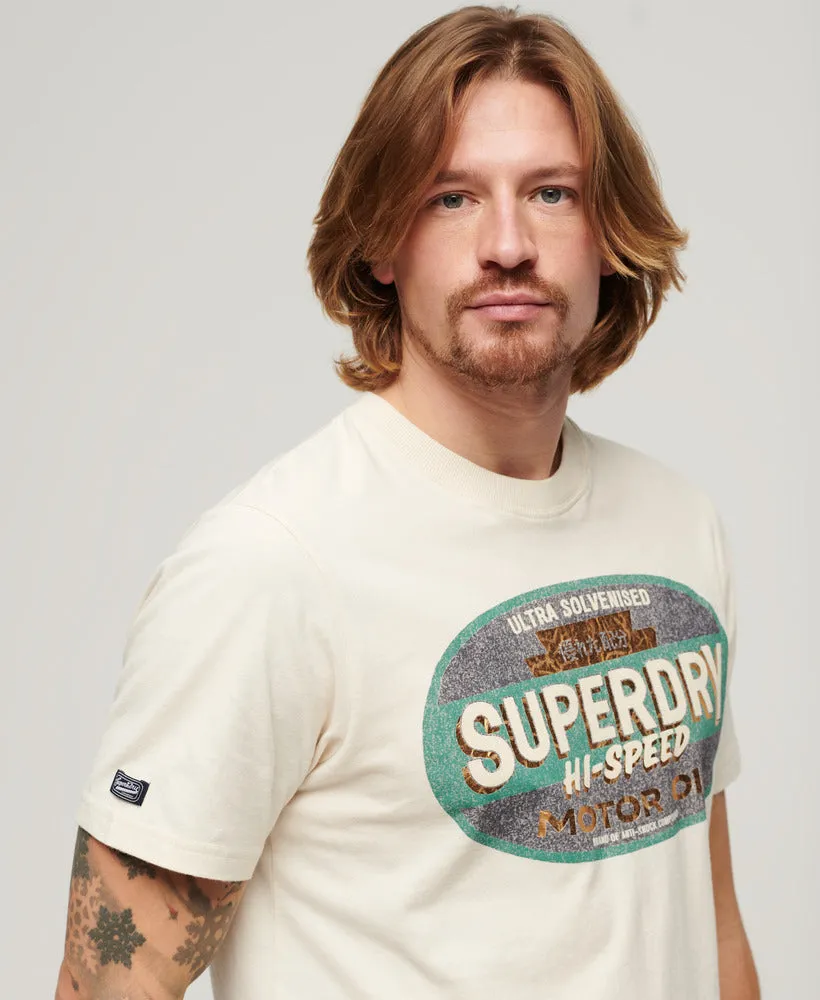 Gasoline Workwear T-Shirt - Rice White