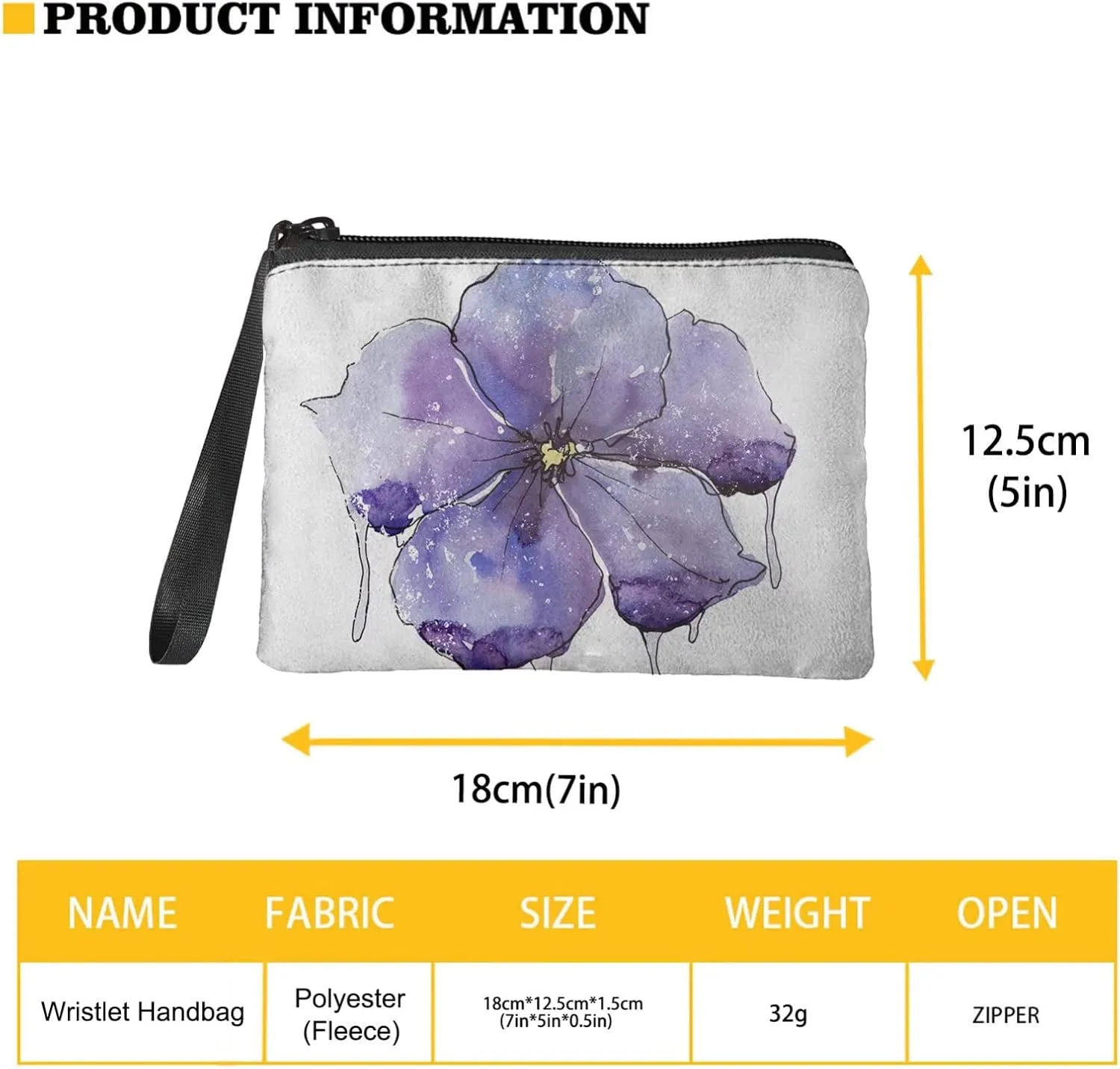 GIFTPUZZ Women Portable Coin Purse Pouch Girls Change Purse with Zipper Wristlet Strap Wallet Bag Key Cash Holder Mini Makeup Bags (Cute Easter Rabbit Eggs)