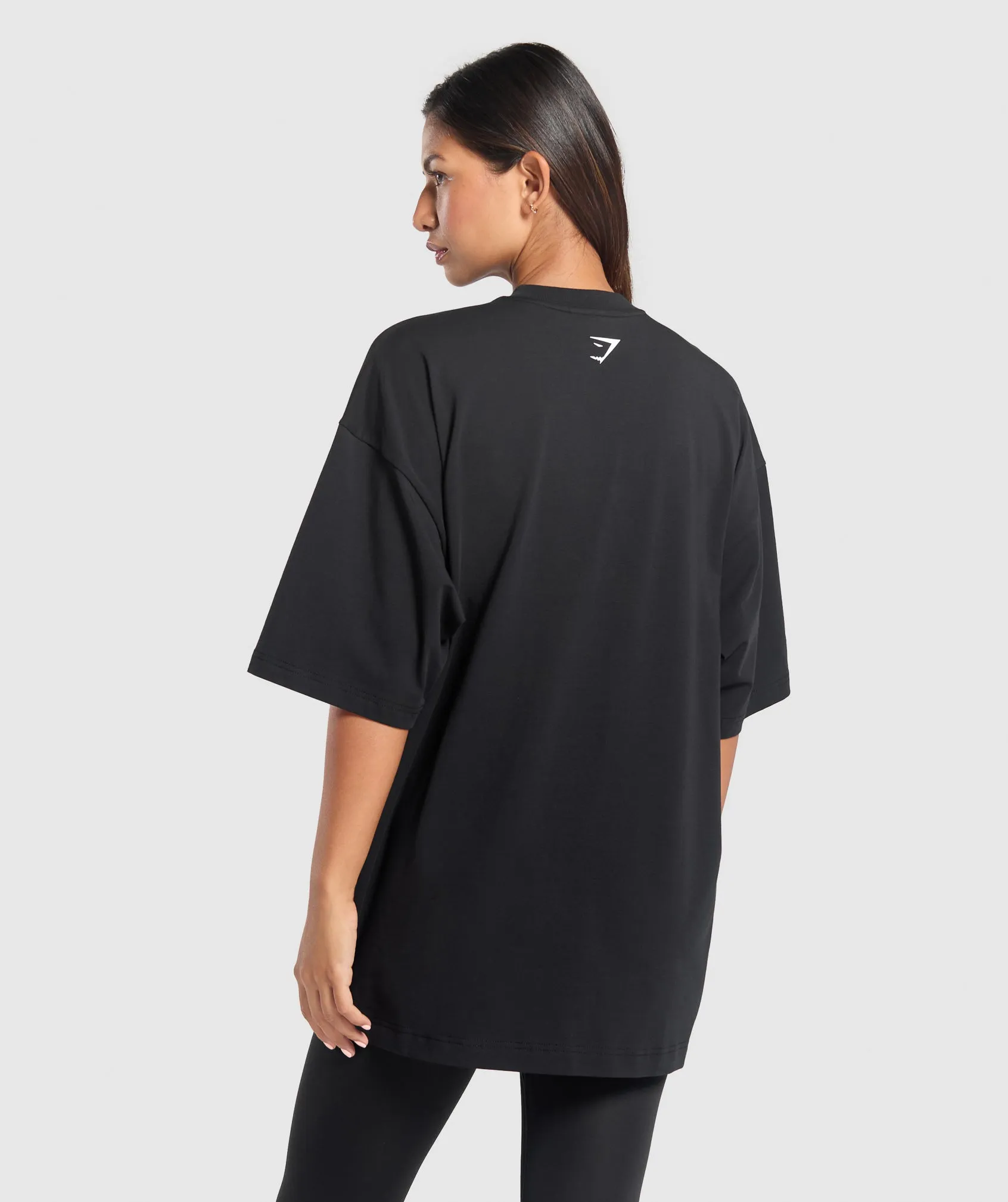 Gymshark Elevate Chain Oversized T-Shirt - Black