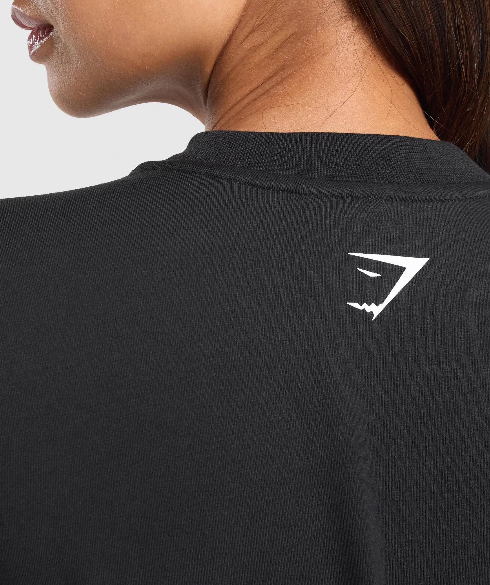 Gymshark Elevate Chain Oversized T-Shirt - Black