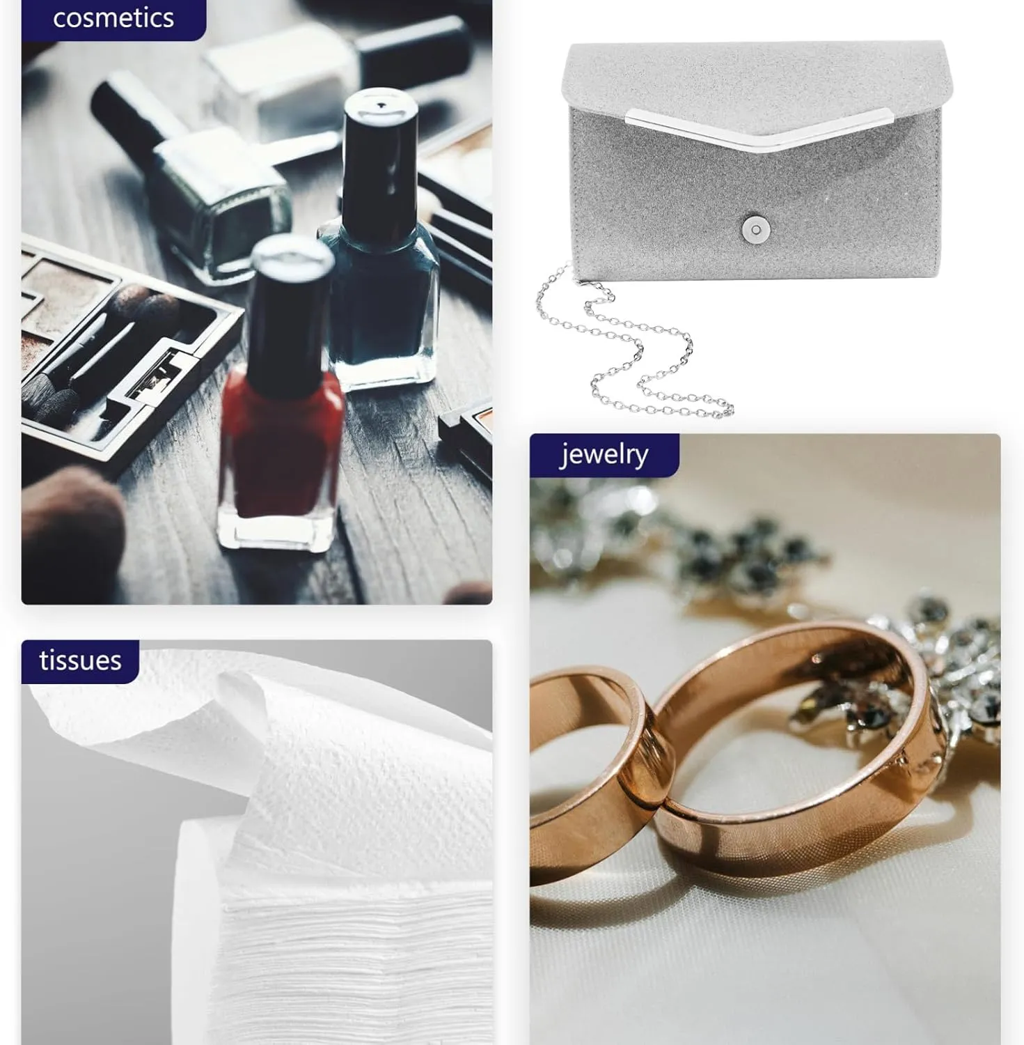 Handbag Crossbody Evening Bag Evening Clutches for Wedding and Party Small Purse for Wedding Party