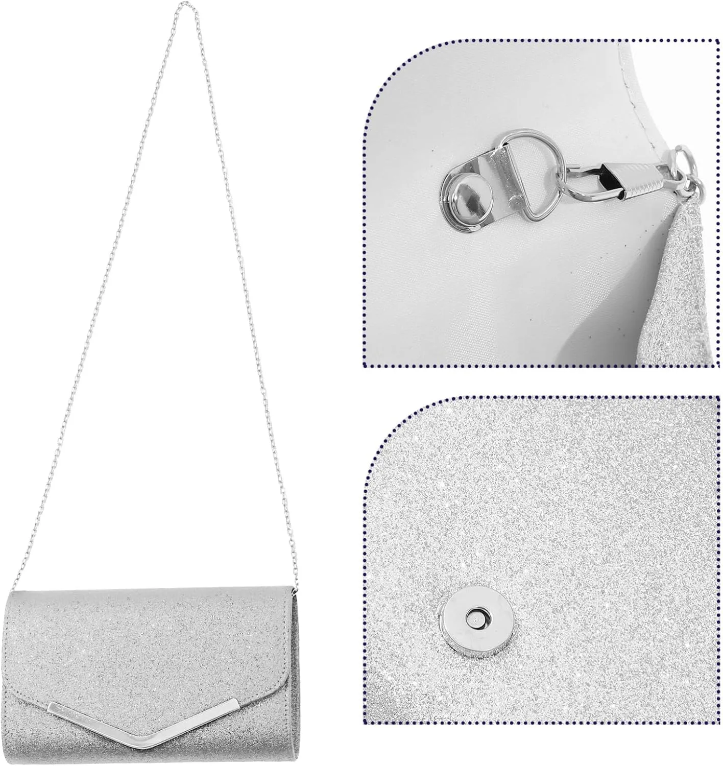 Handbag Crossbody Evening Bag Evening Clutches for Wedding and Party Small Purse for Wedding Party
