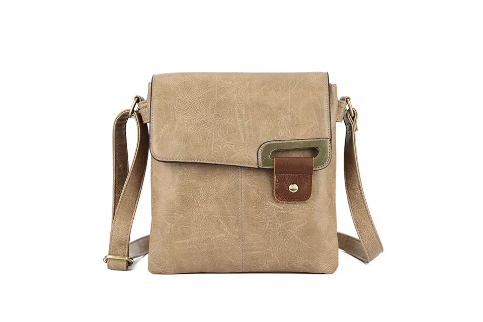 Hannah Crossbody Handbag Taupe/Tan