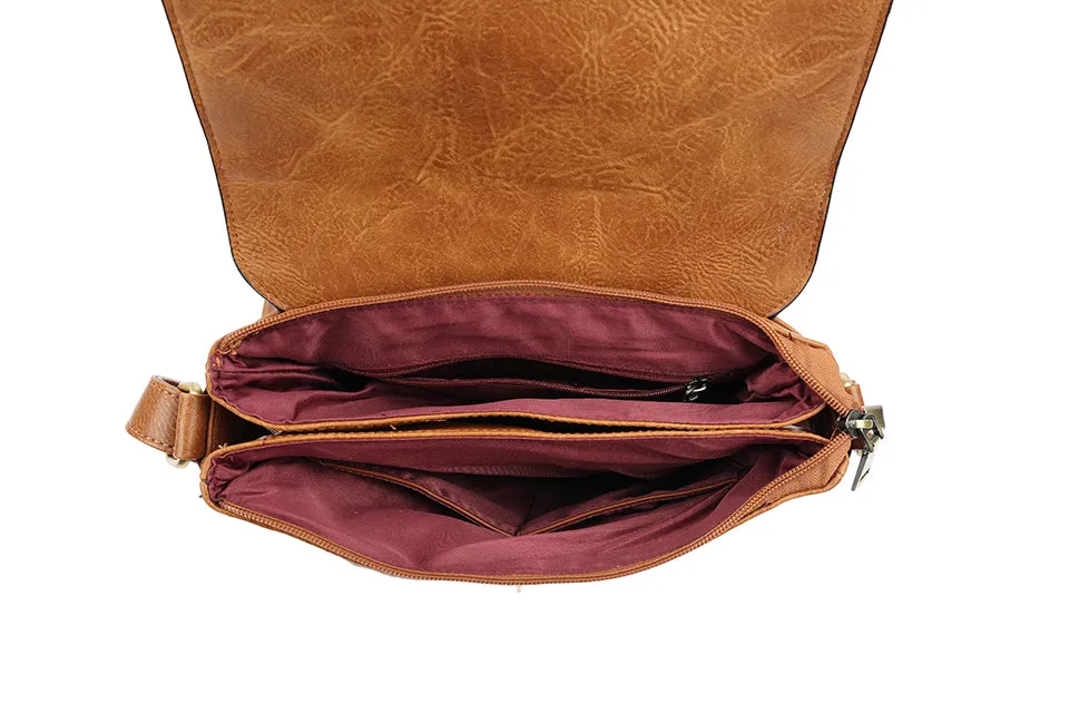Hannah Crossbody Handbag Taupe/Tan