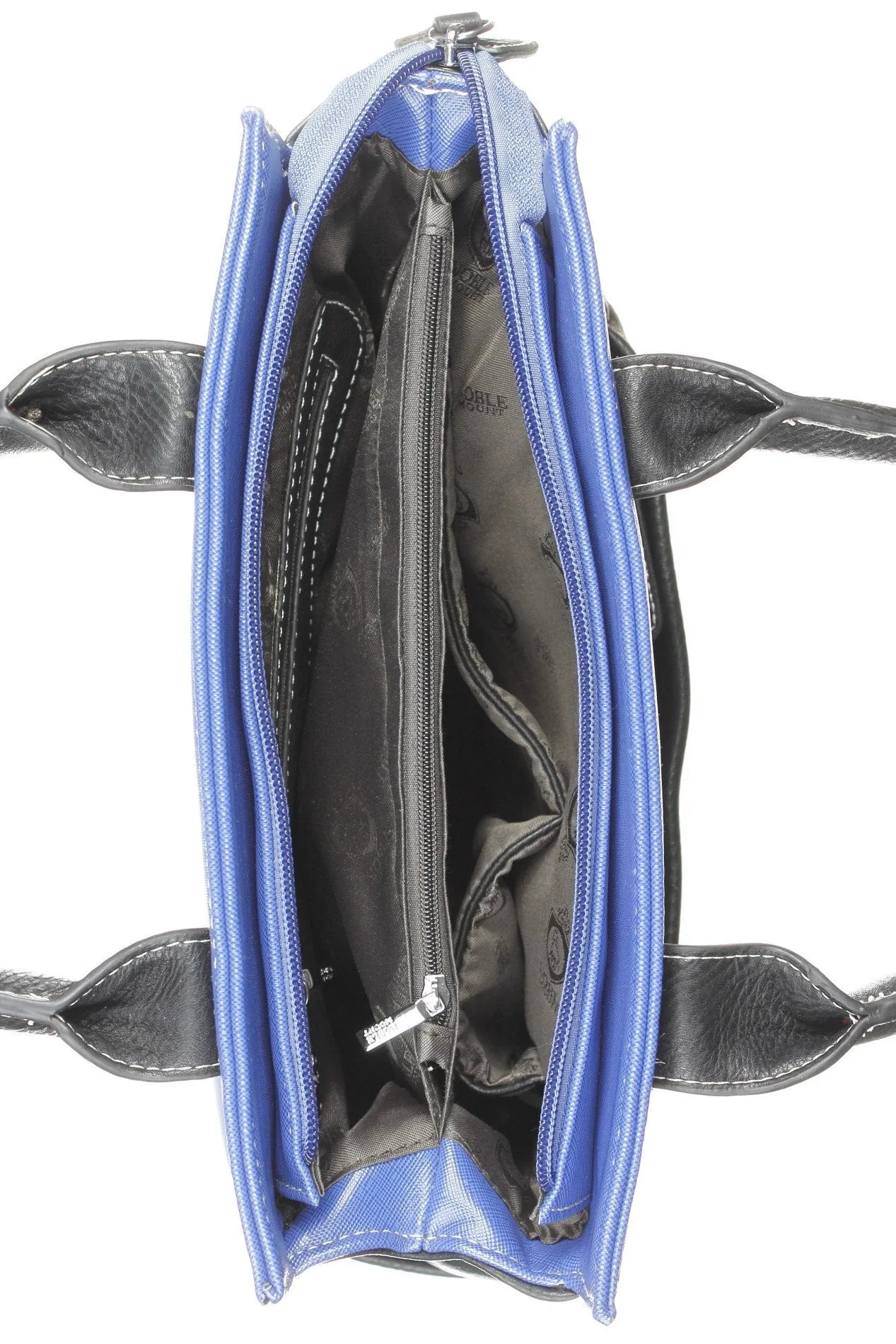 Hi-Fashion Bernadette Tote/Handbag - Blue/Black