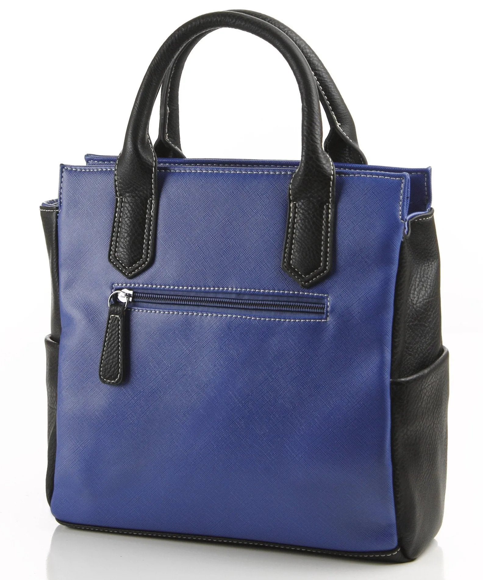 Hi-Fashion Bernadette Tote/Handbag - Blue/Black