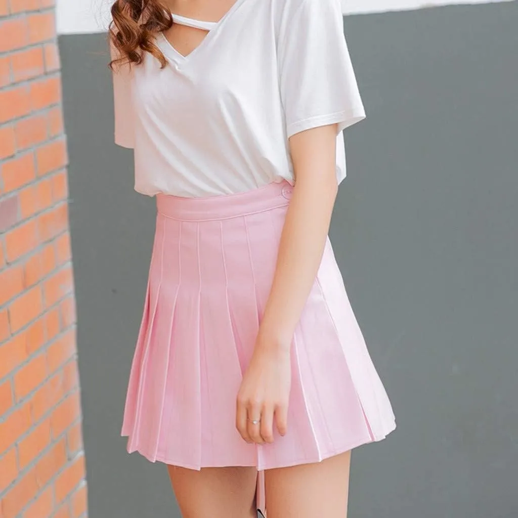 High Waisted Skirts for Women Fashion Pleated Summer Tummy Control A-Line Casual Midi Skirts Girls Trendy Clothes