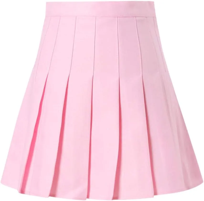 High Waisted Skirts for Women Fashion Pleated Summer Tummy Control A-Line Casual Midi Skirts Girls Trendy Clothes