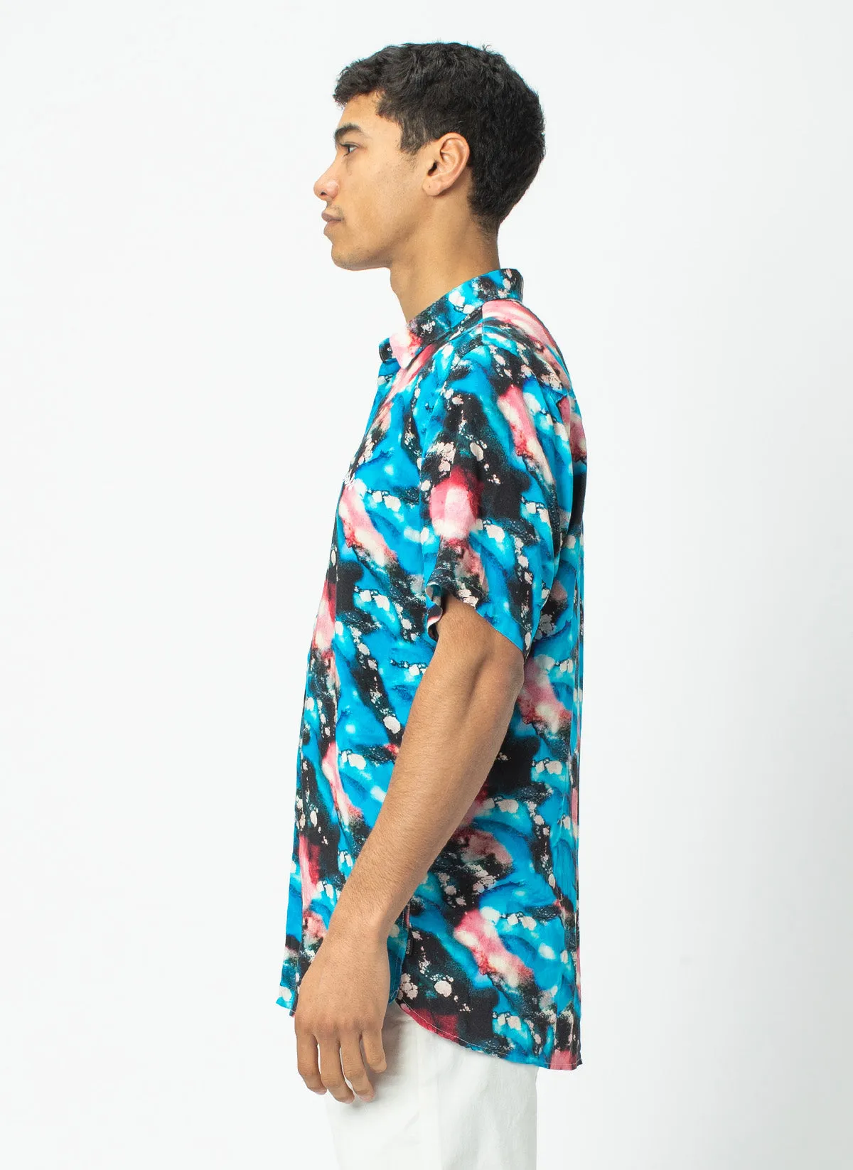Holiday Short Sleeve Shirt Blue Marble - Sale