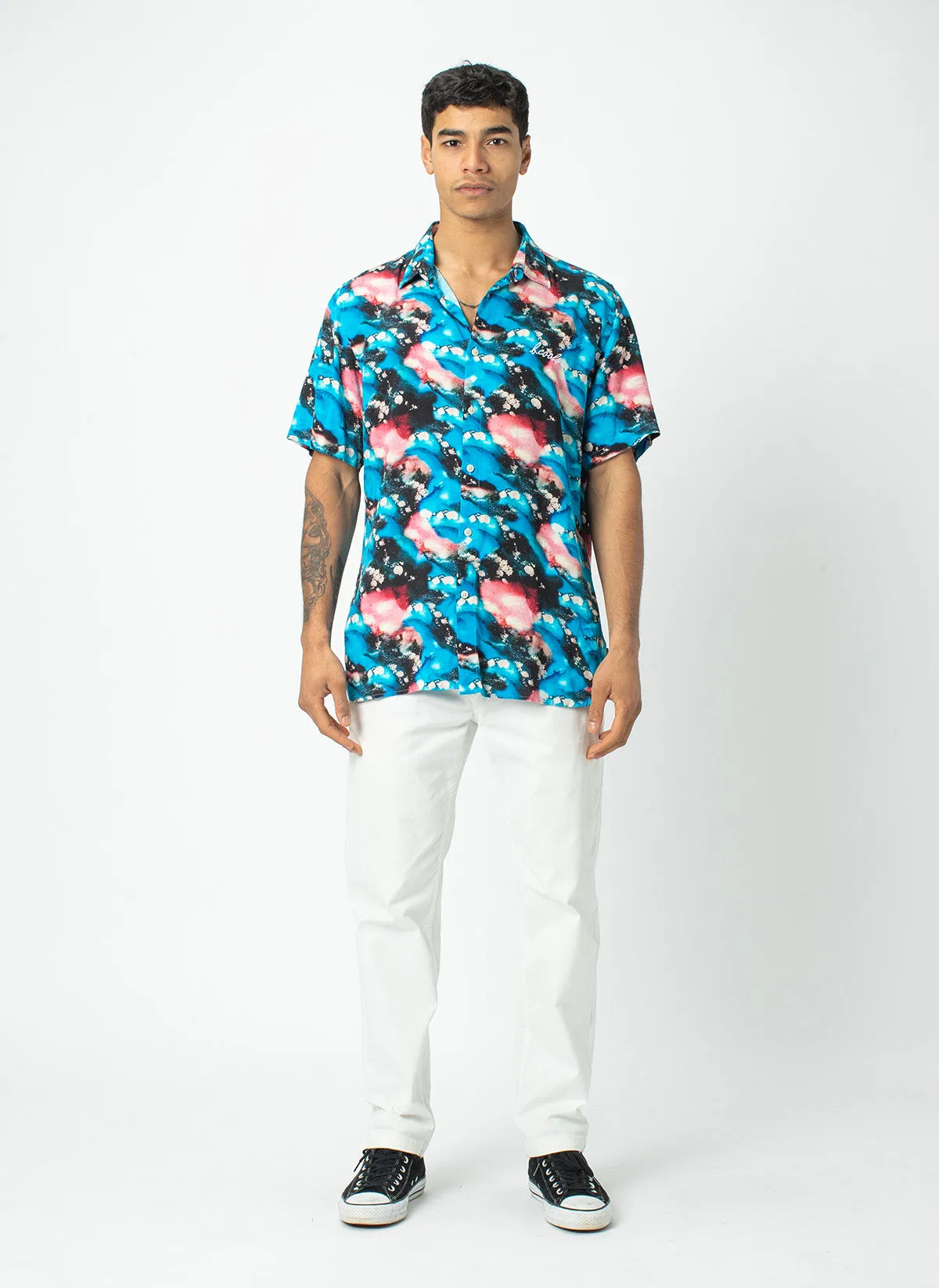 Holiday Short Sleeve Shirt Blue Marble - Sale