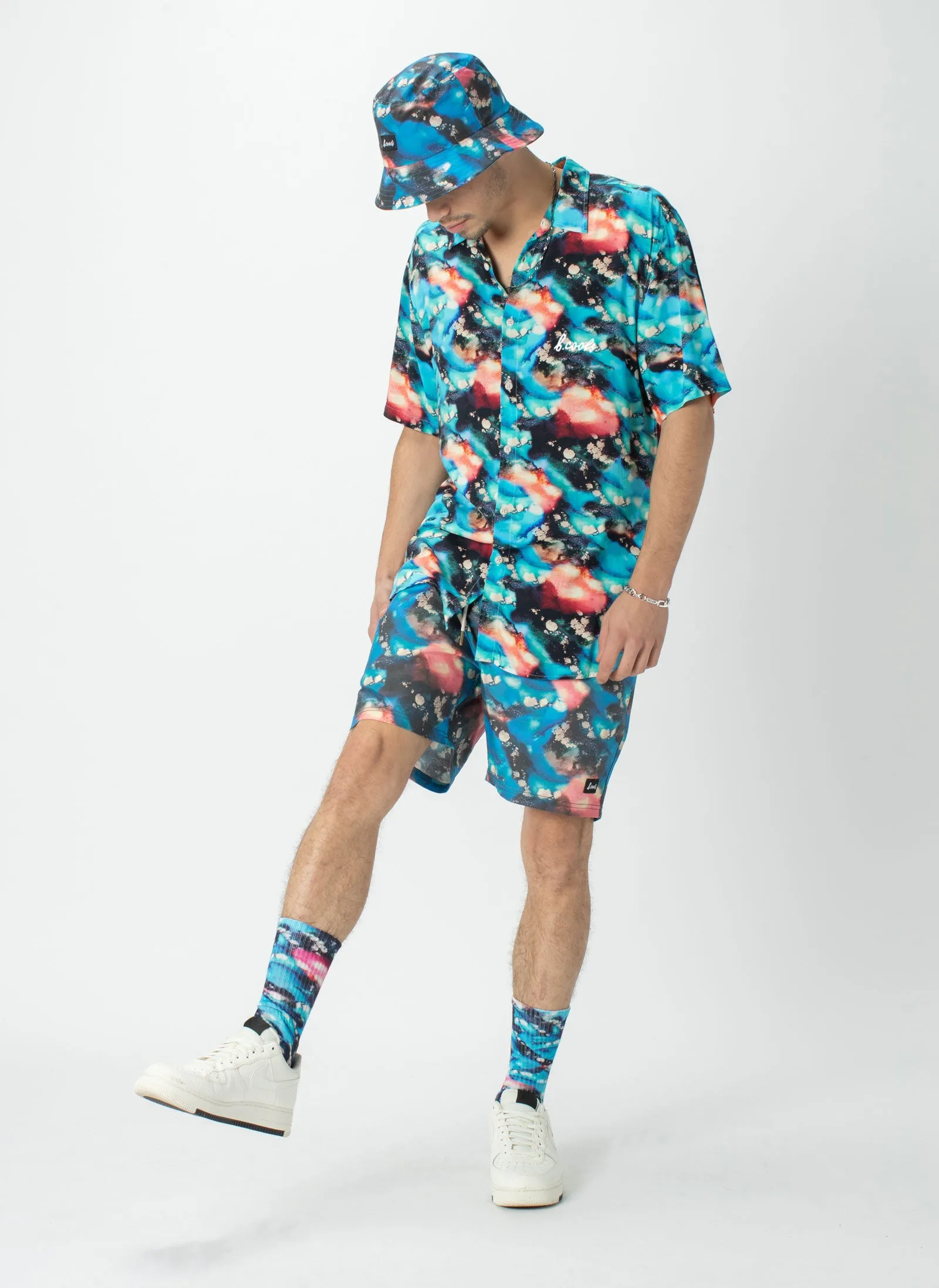 Holiday Short Sleeve Shirt Blue Marble - Sale