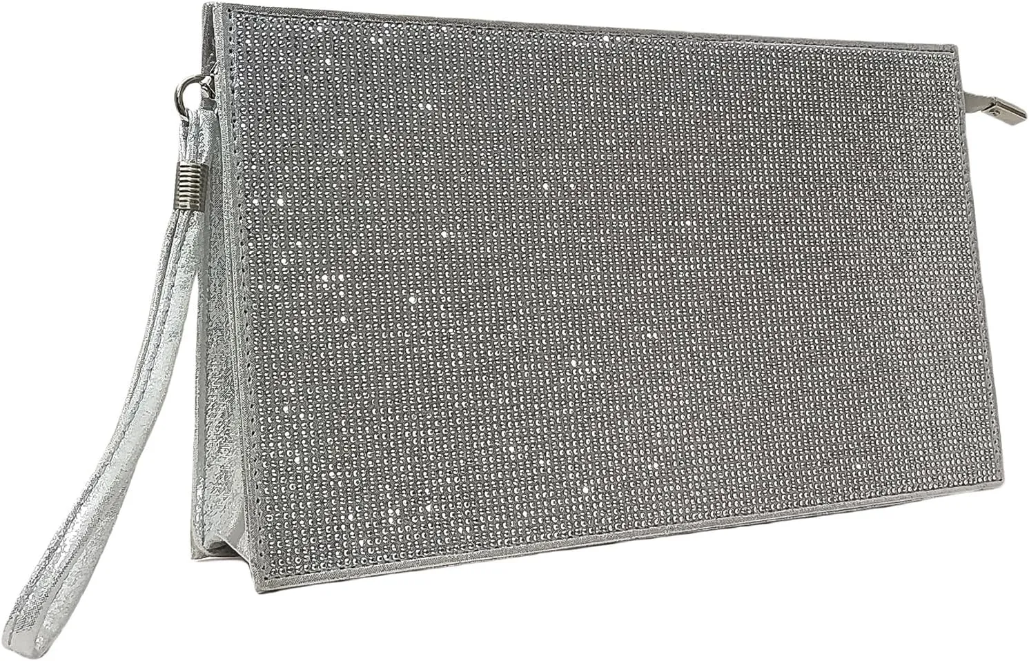 HUANG ZHUANG Large Wristlet Handbag for Women Evening Bags Envelope Clutches Purses with Rhinestones Party Prom Handbag
