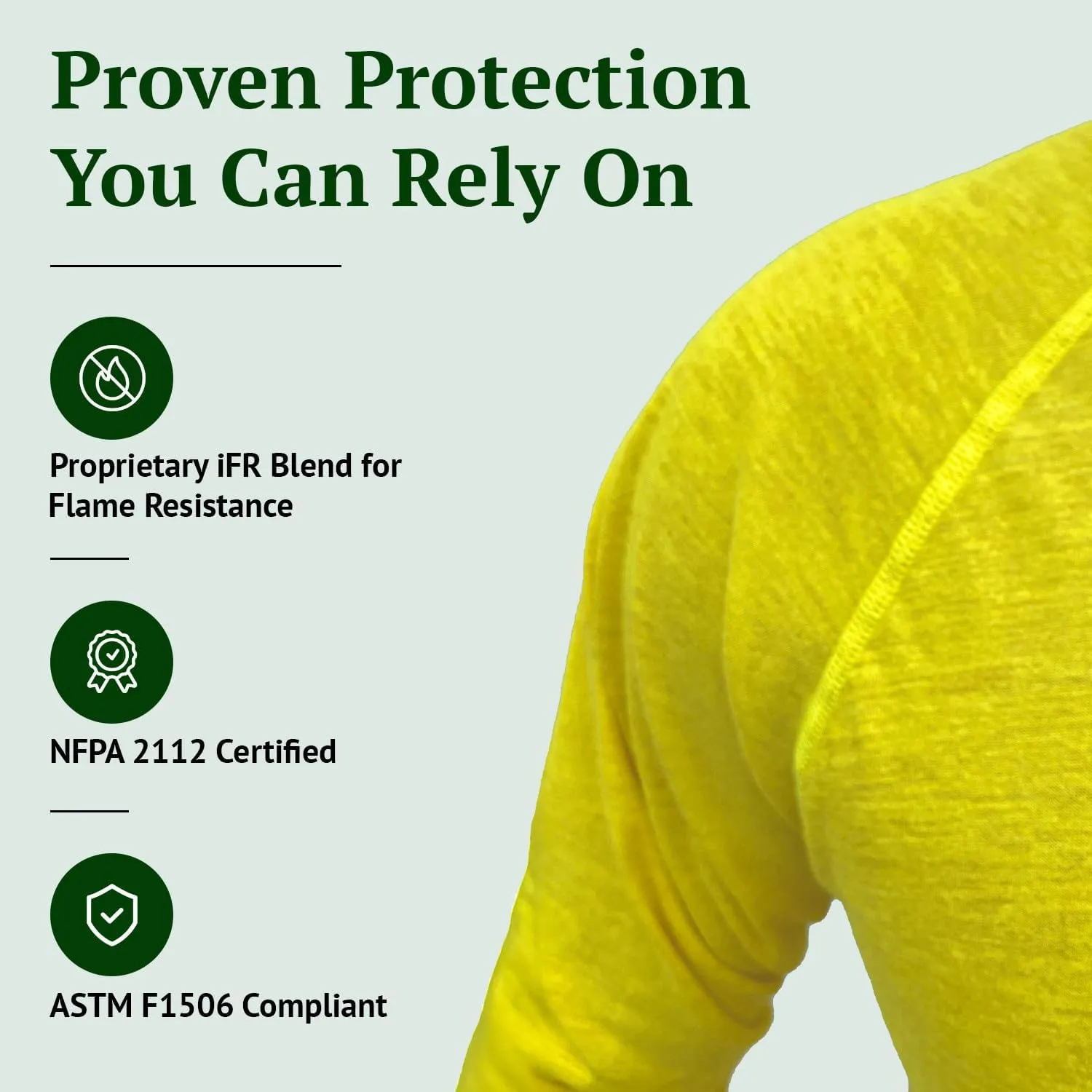 iFR Base Layer - Mens Long Sleeve Tee Shirts - Fire Resistant Shirts for Men - Fire Resistant Clothing