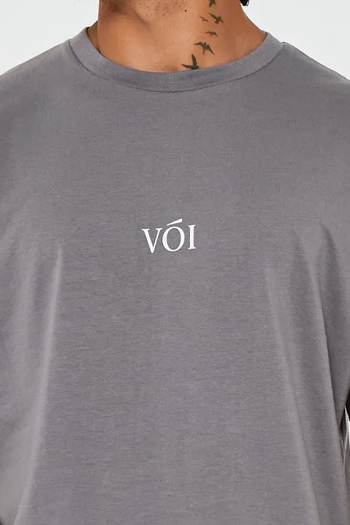 James Street Oversized T-Shirt - Dark Grey