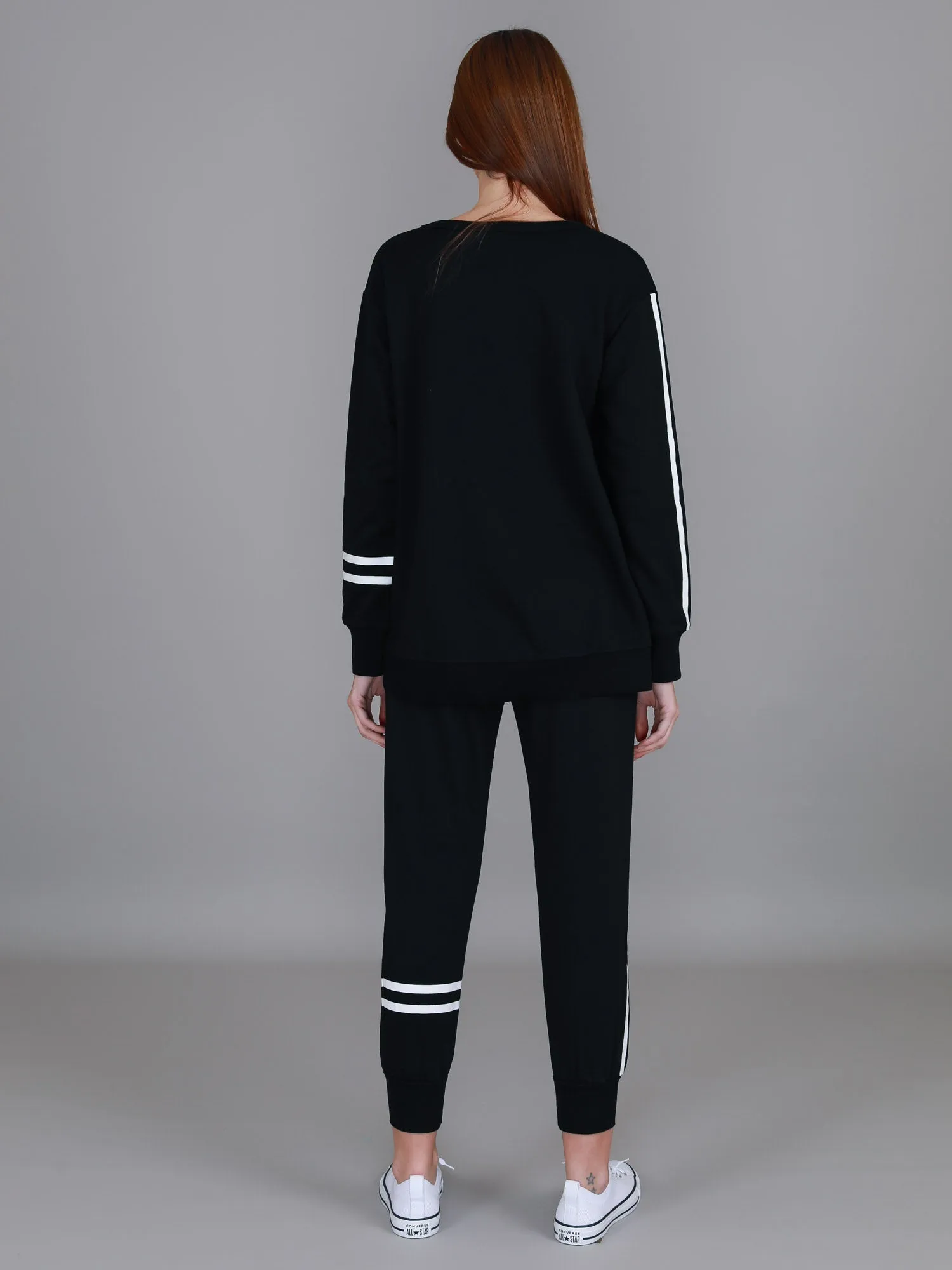 Jamie Two-Stripes Print Sweatshirt