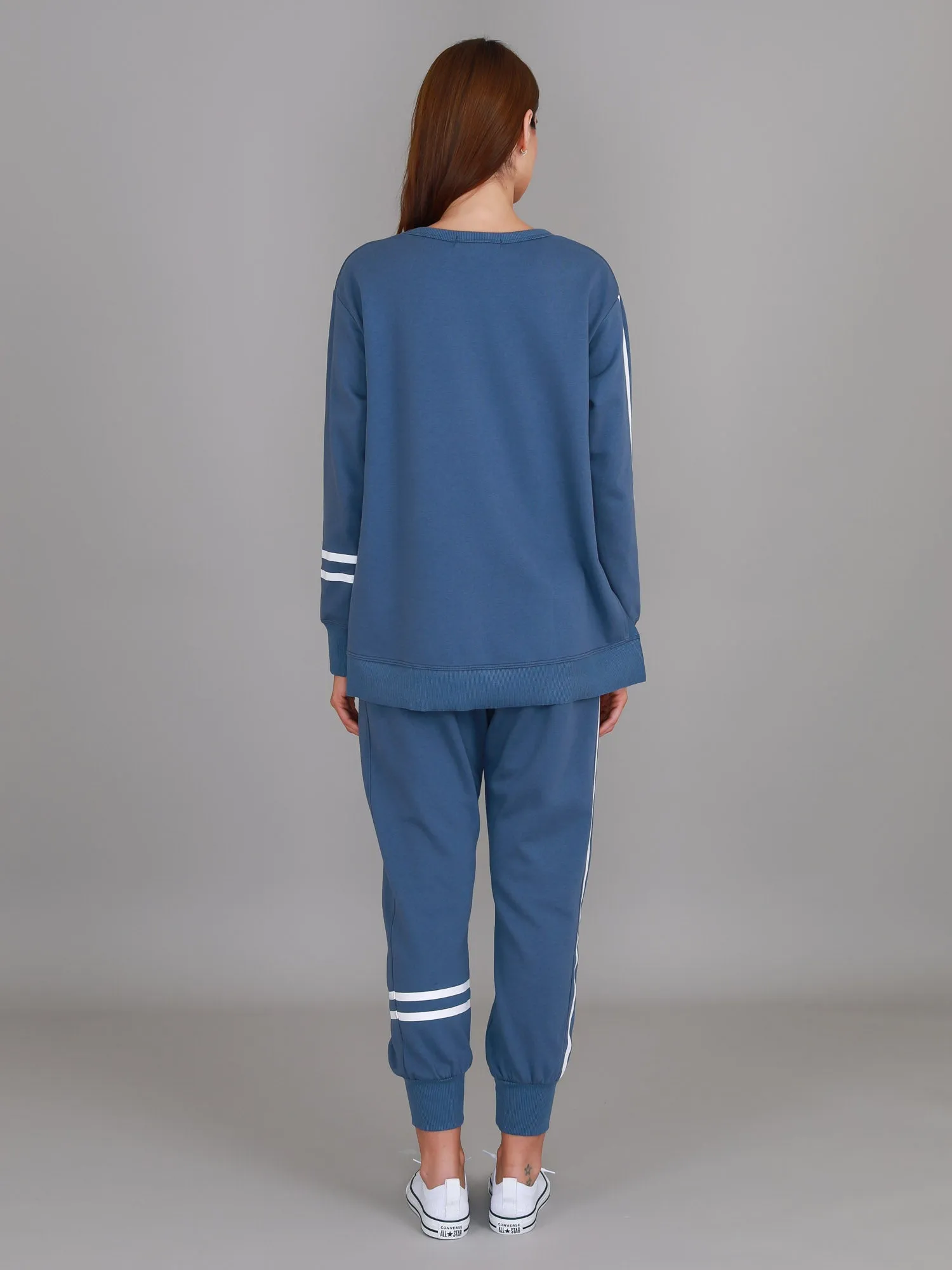 Jamie Two-Stripes Print Sweatshirt