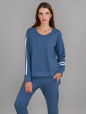 Jamie Two-Stripes Print Sweatshirt