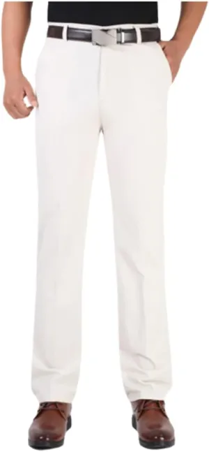 JinXuanYa Men's Slim-Fit Casual Chino Pant Spring Thick Double Pleated Loose Cotton High Waist