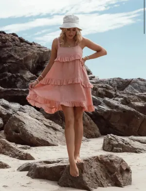 Keira Dress - Coral